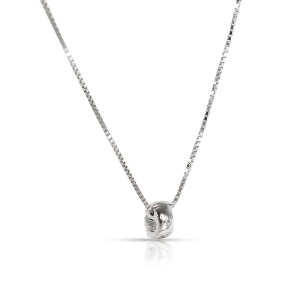 Theo Fennell Solitaire Pendant in 18K White Gold 0.25CTW - Picture 3 of 3